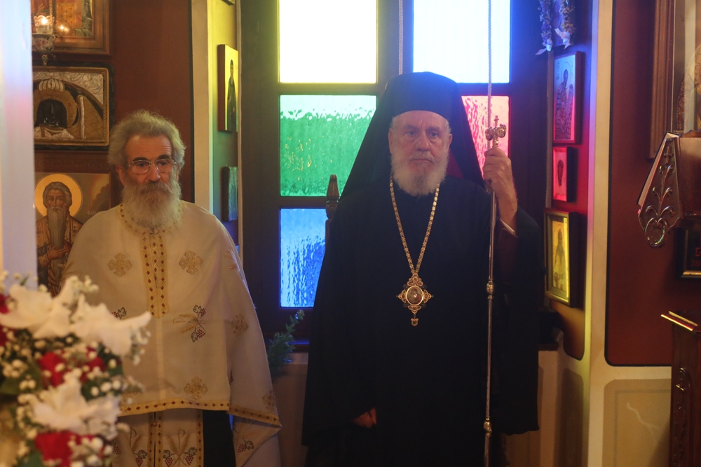Η μνήμη του Οσίου Φιλαρέτου τιμήθηκε στο ομώνυμο Παρεκκλήσιο του Επισκοπείου Ερμουπόλεως